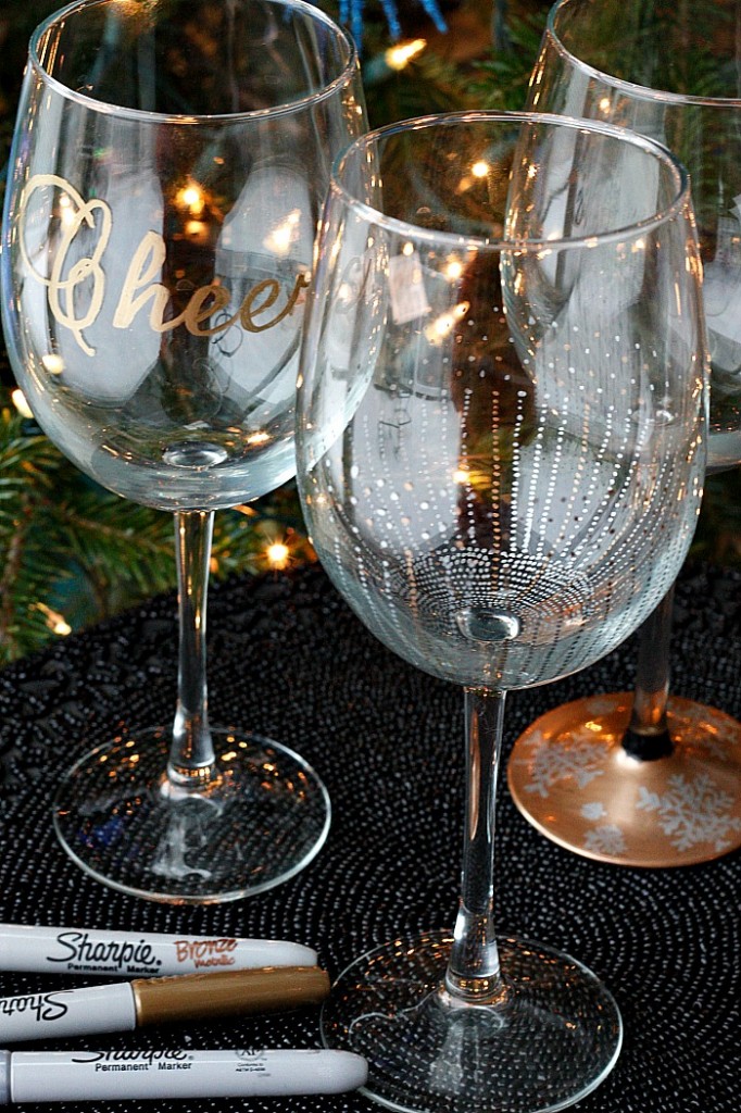 (7) wine glasses